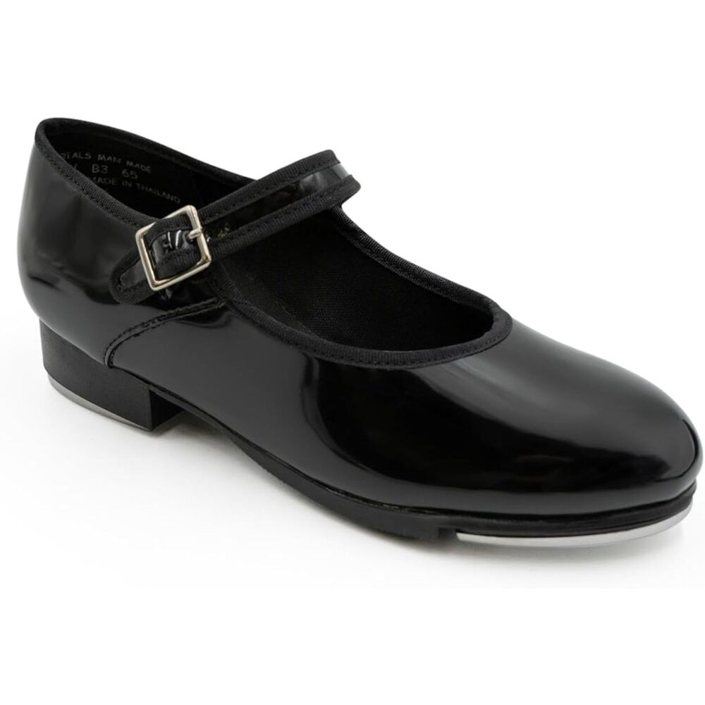 Capezio Women's Mary Jane Tap Dance Shoes Black Round Toe Size 5